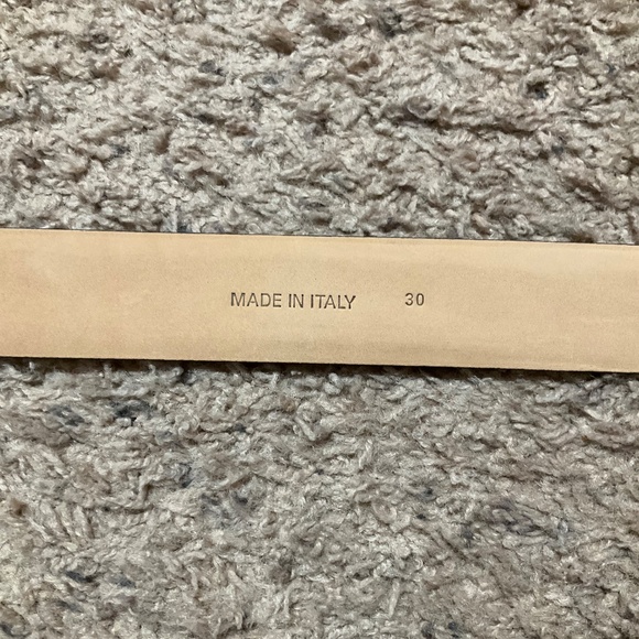 Express Edition Polished Dark Brown Genuine Leather Belt Made In Italy - Picture 10 of 11